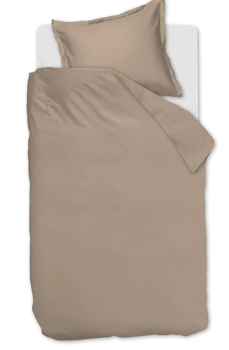Saten posteljnina - taupe