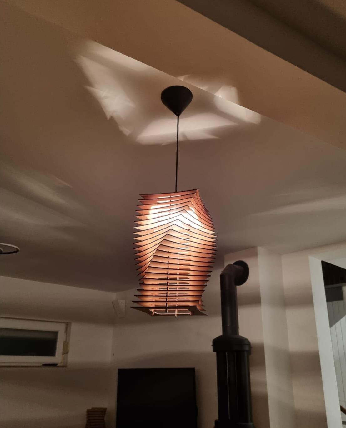 Stropna svetilka Twist box