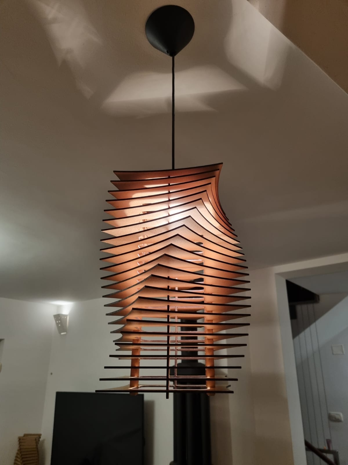 Stropna svetilka Twist box