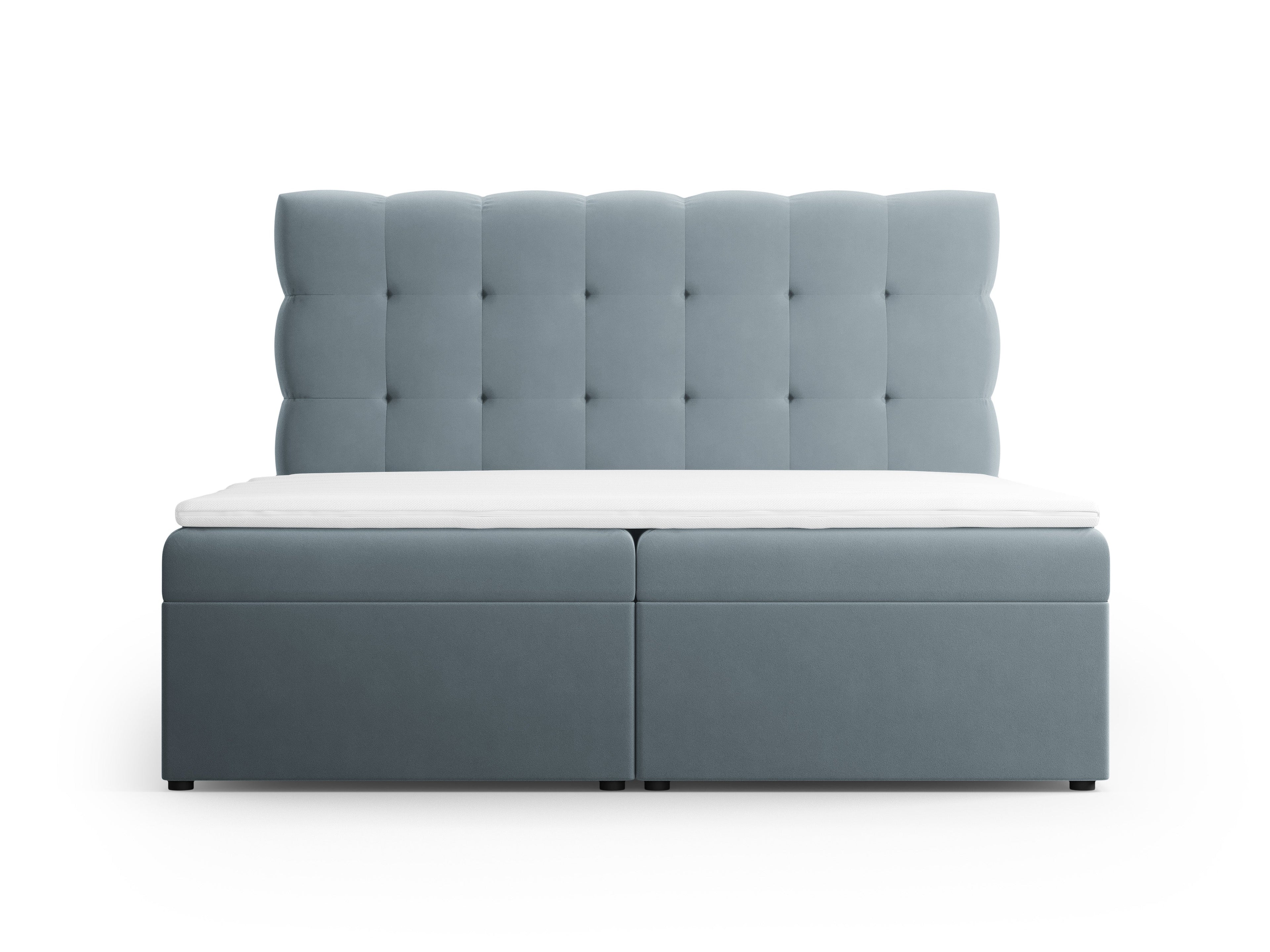 Box spring postelje Mamaia - svetlo modra