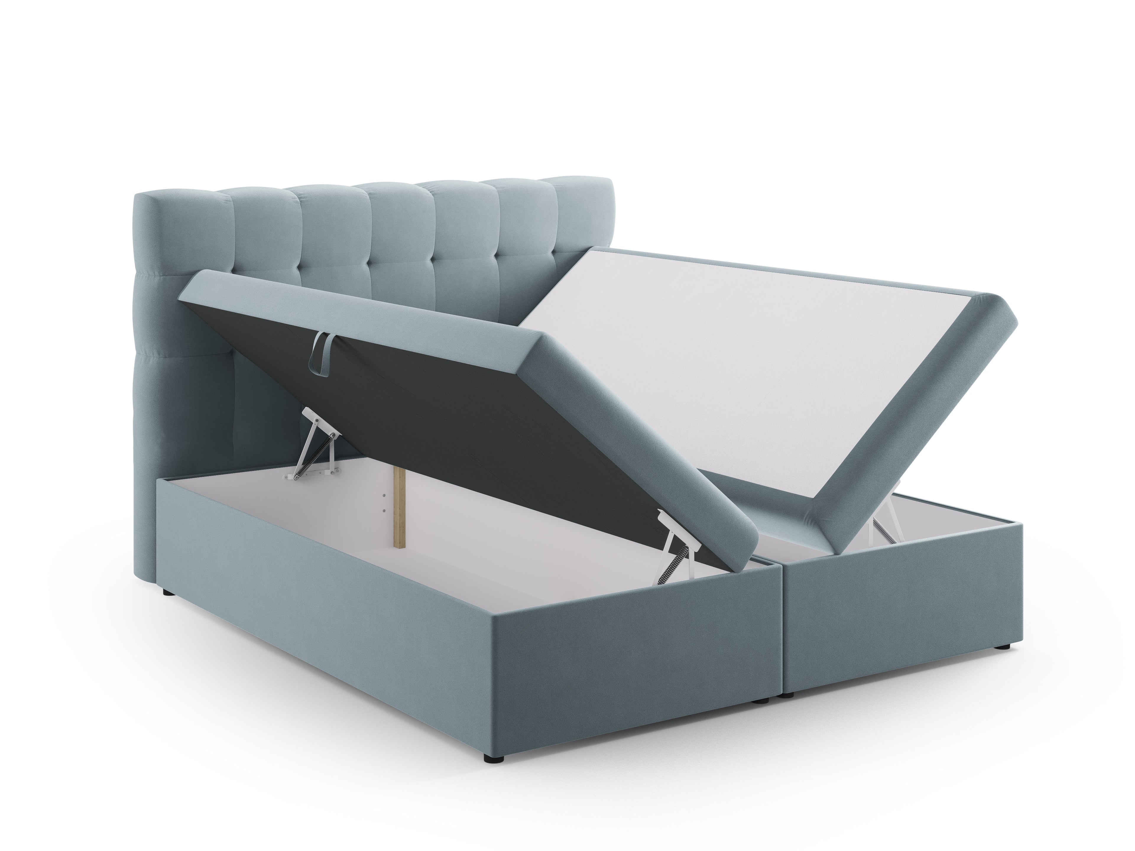 Box spring postelje Mamaia - svetlo modra