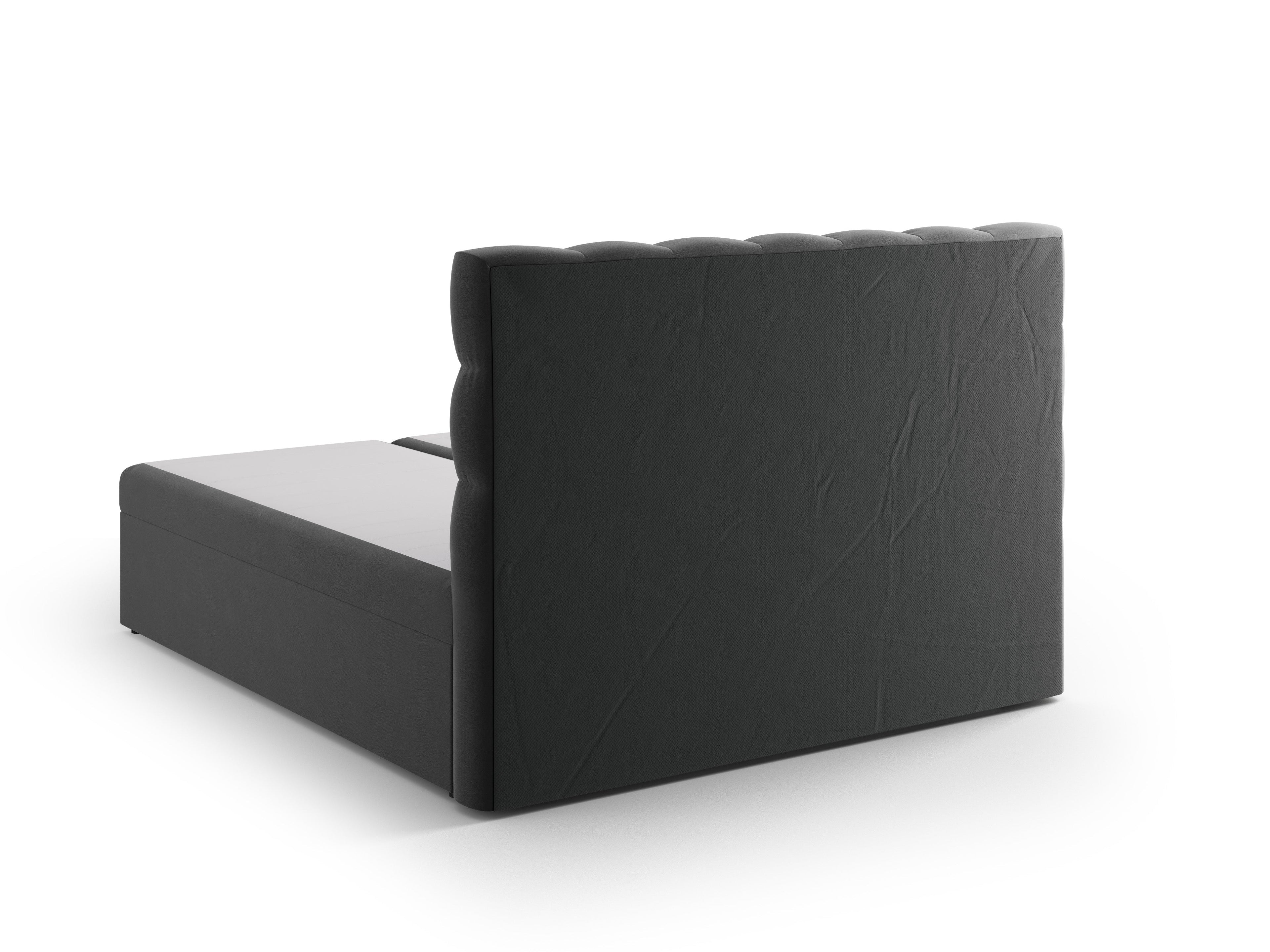 Box spring postelje Mamaia - temno sive