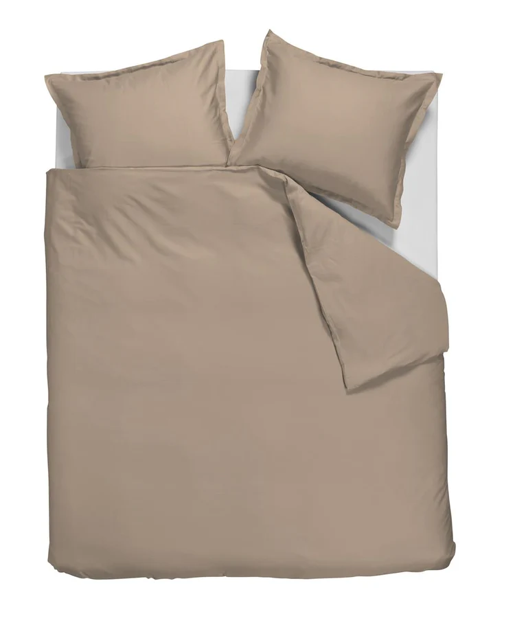 Saten posteljnina - taupe