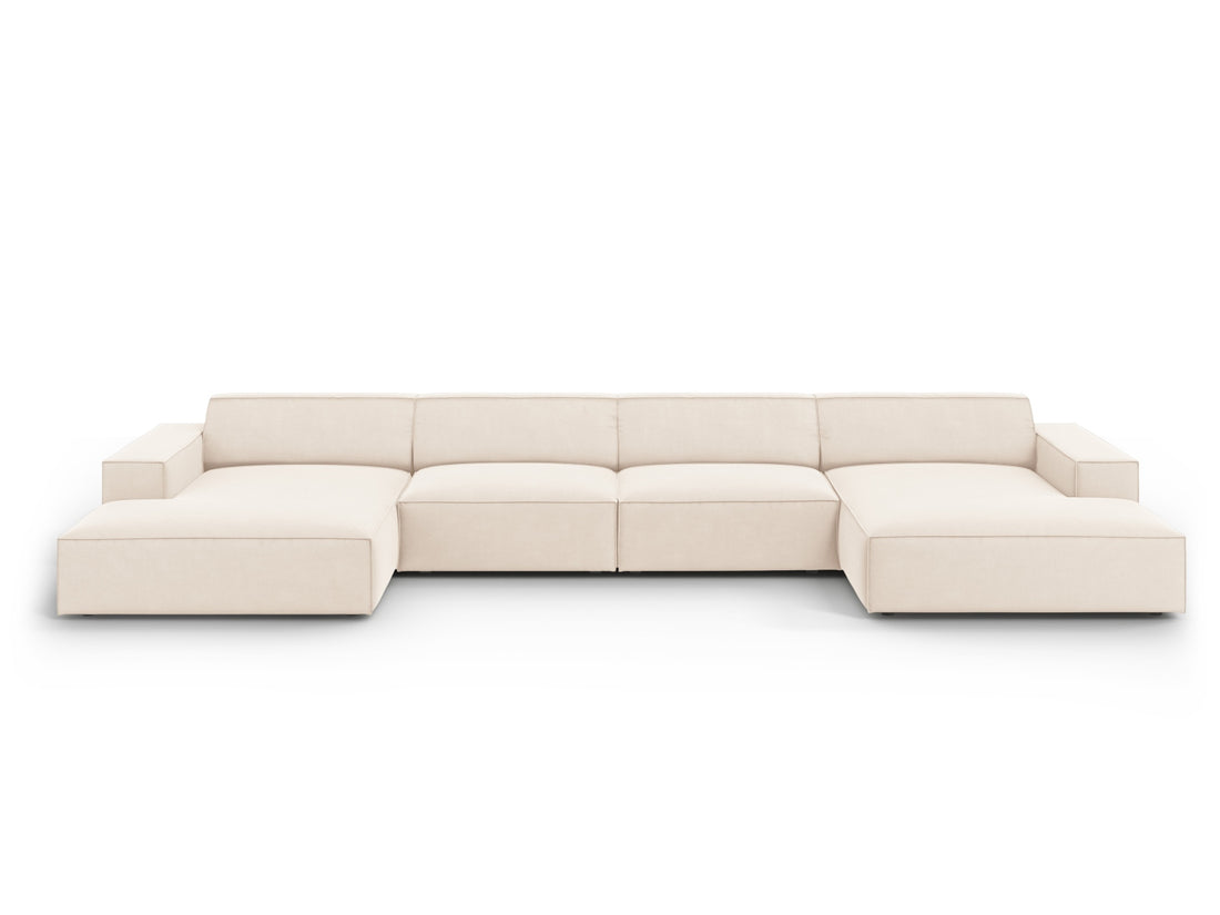 Jodie Panoramic Sofa - žamet, 6 Sedišč